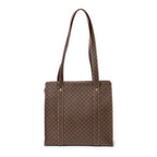 Shoulder bag Zip Shopping Tote Brown Macadam Coated Canvas