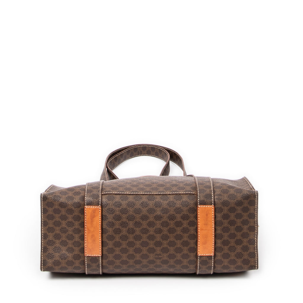 Shoulder bag Zip Shopping Tote Brown Macadam Coated Canvas