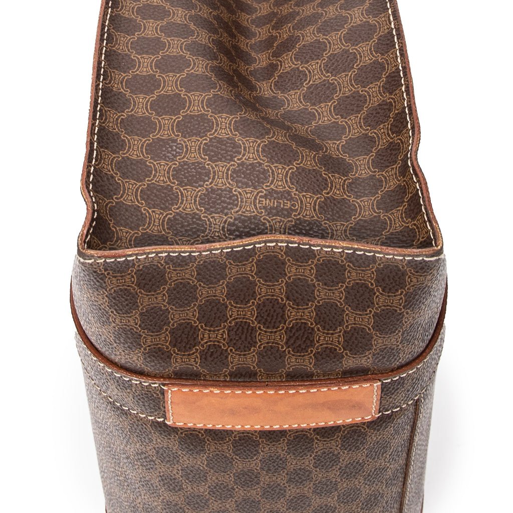 Shoulder bag Zip Shopping Tote Brown Macadam Coated Canvas