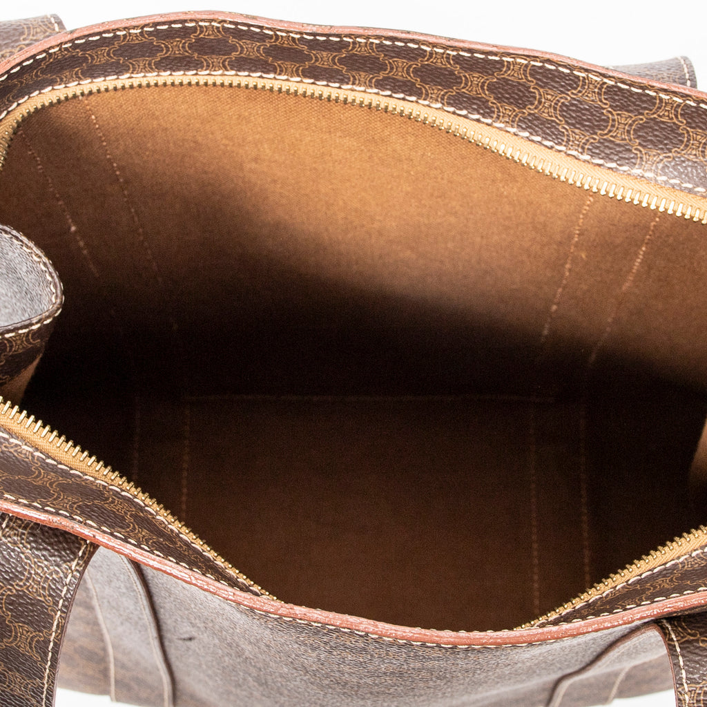 Shoulder bag Zip Shopping Tote Brown Macadam Coated Canvas