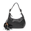 Shoulder bag Medium Techno Horsebit Hobo Black Grained Leather