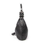 Shoulder bag Medium Techno Horsebit Hobo Black Grained Leather