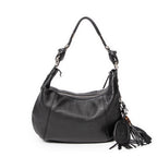 Shoulder bag Medium Techno Horsebit Hobo Black Grained Leather