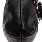 Shoulder bag Medium Techno Horsebit Hobo Black Grained Leather