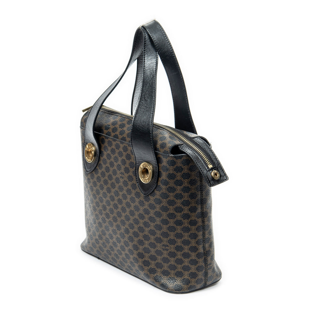 Shoulder bag Zip Tote Brown Macadam Coated Canvas