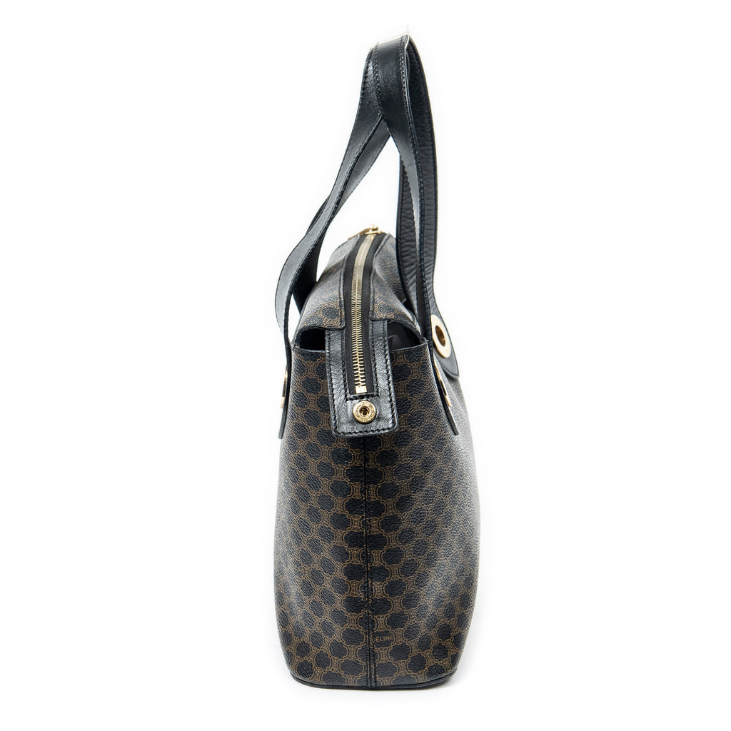Shoulder bag Zip Tote Brown Macadam Coated Canvas