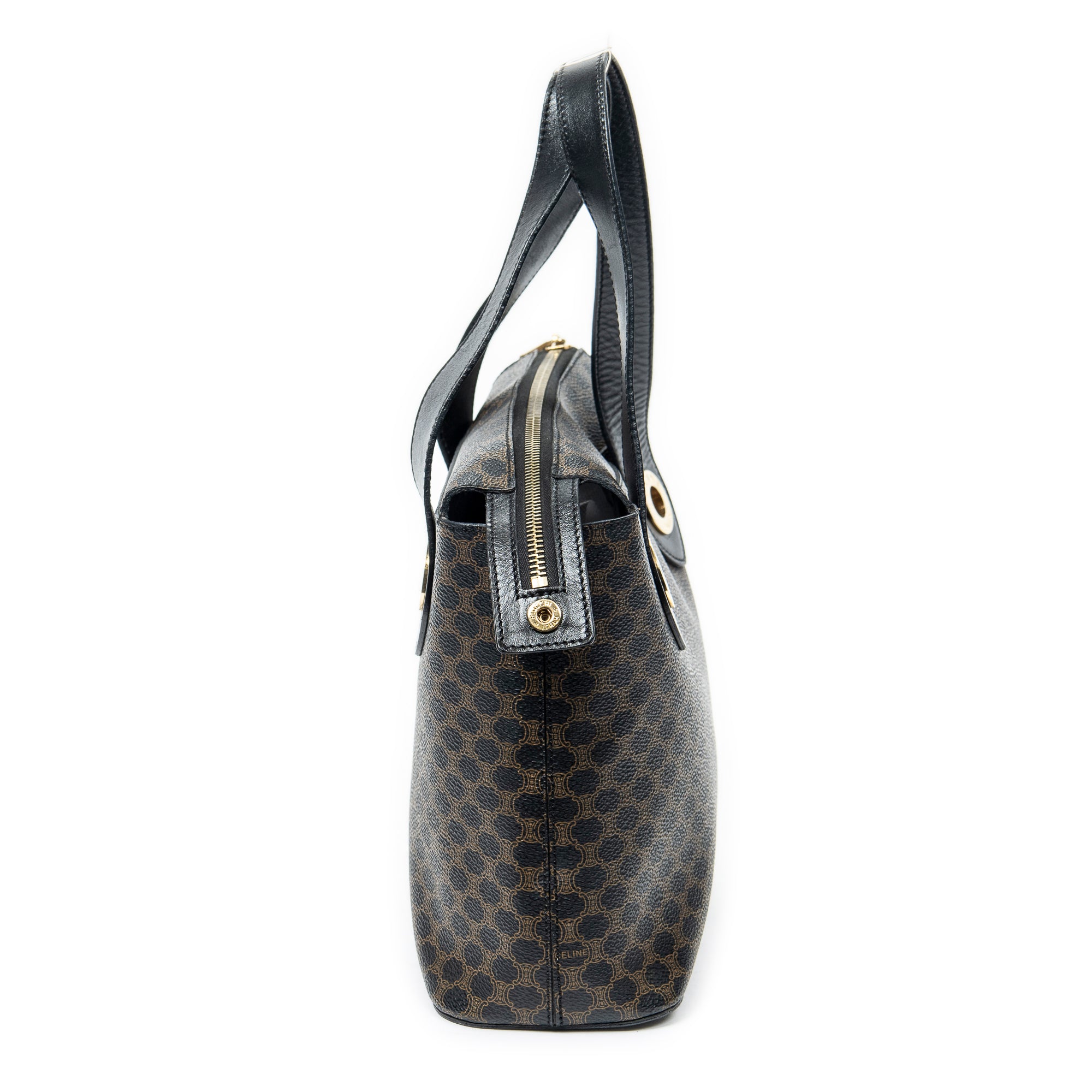 Shoulder bag Zip Tote Brown Macadam Coated Canvas