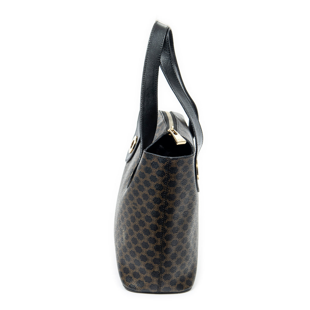 Shoulder bag Zip Tote Brown Macadam Coated Canvas