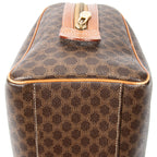 Handbag Vintage Mini Boston Brown Macadam Coated Canvas