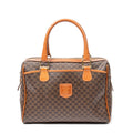 Handbag Vintage Small Boston Brown Macadam Coated Canvas