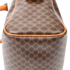 Handbag Vintage Small Boston Brown Macadam Coated Canvas