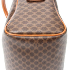 Handbag Vintage Small Boston Brown Macadam Coated Canvas