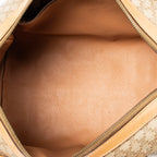 Handbag Vintage Small Boston Beige Macadam Coated Canvas