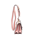 Shoulder bag Flap Crossbody Pink Goatskin Leather