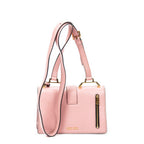 Shoulder bag Flap Crossbody Pink Goatskin Leather
