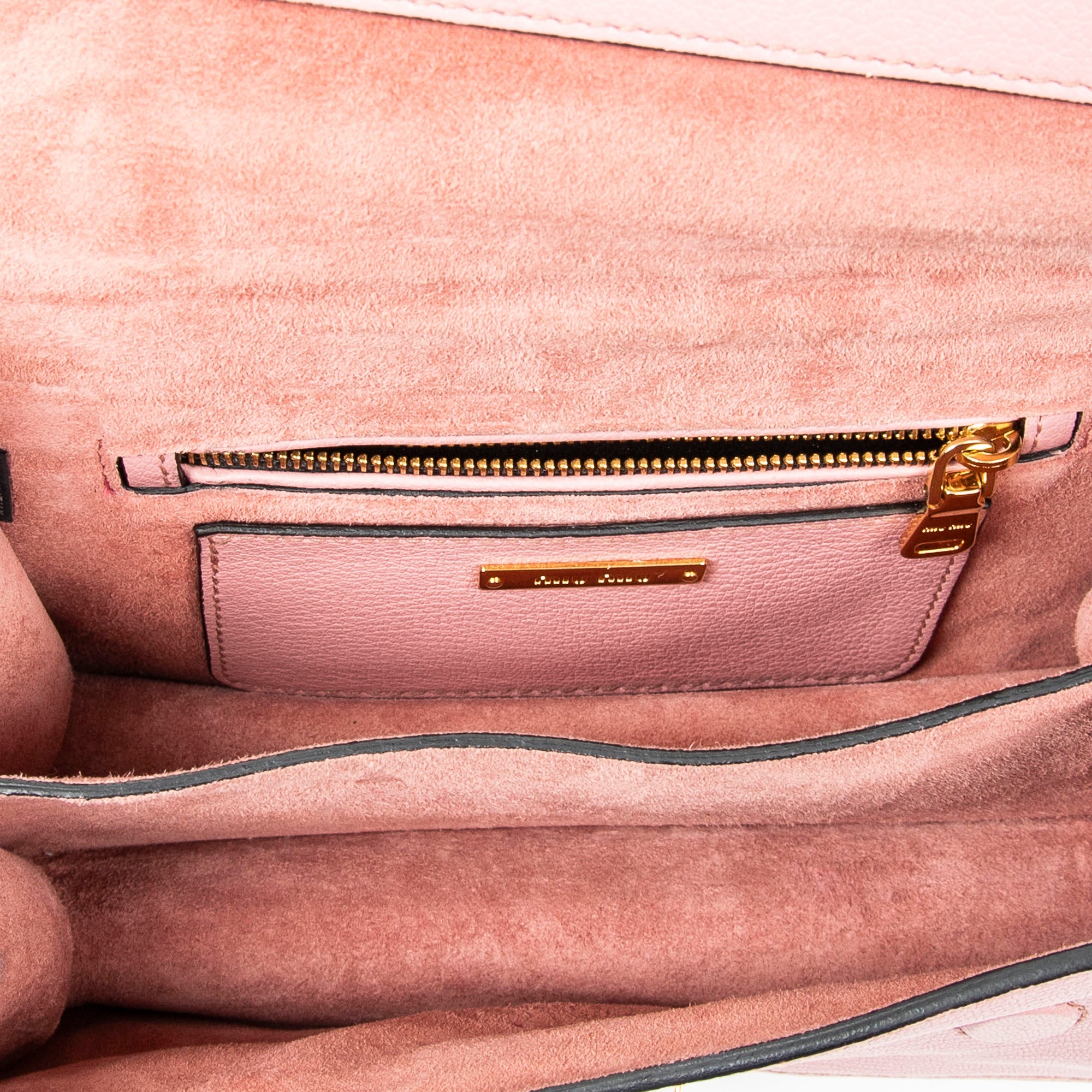 Shoulder bag Flap Crossbody Pink Goatskin Leather