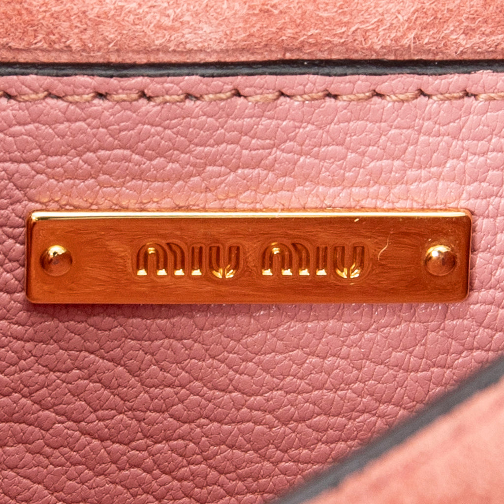 Shoulder bag Flap Crossbody Pink Goatskin Leather