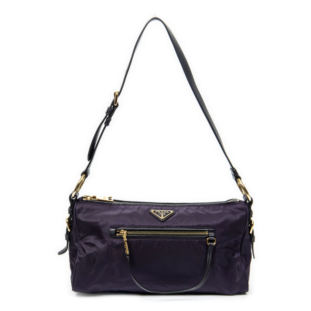 Shoulder bag Zip Shoulder Bag Purple Nylon Canvas