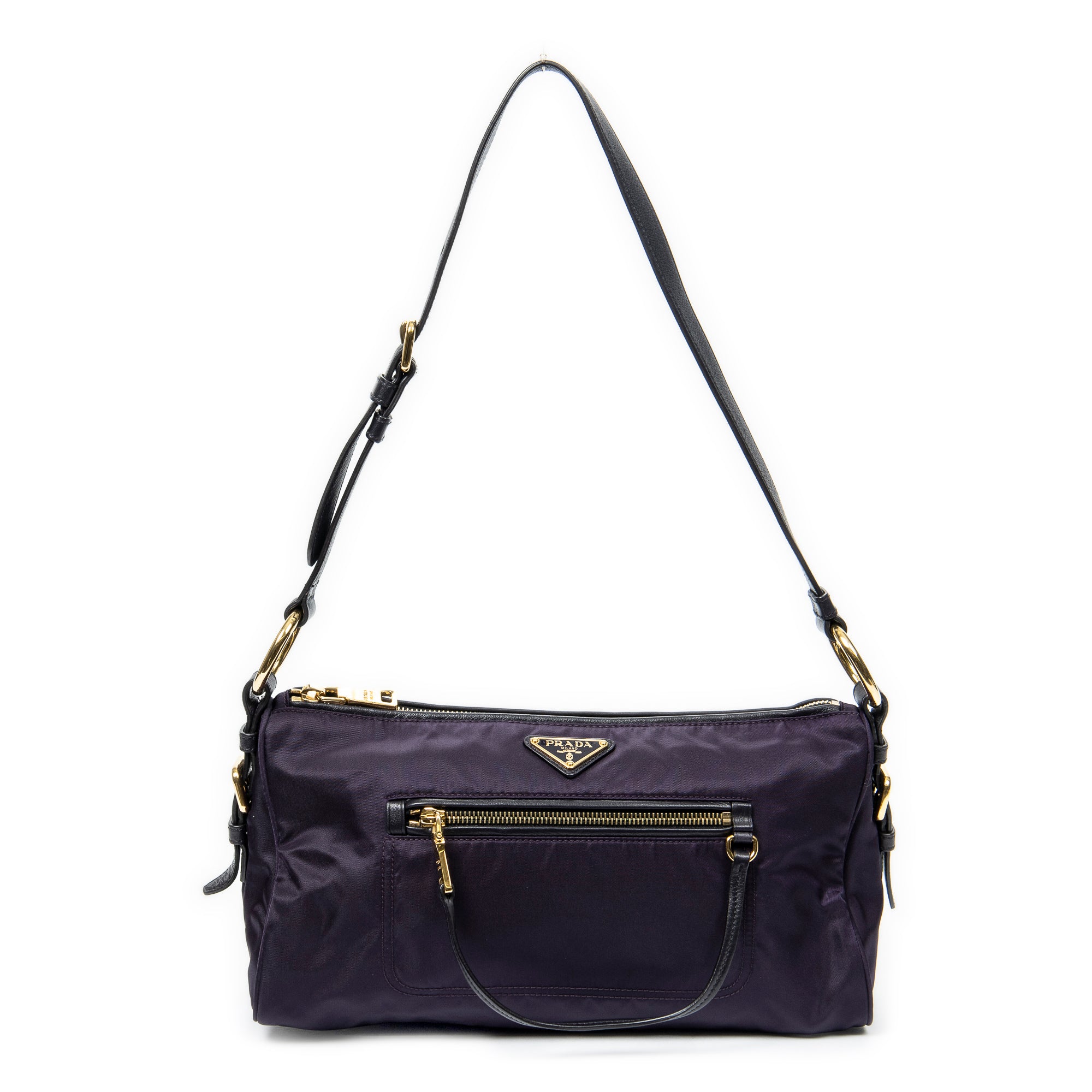 Shoulder bag Zip Shoulder Bag Purple Nylon Canvas
