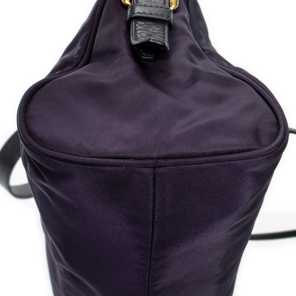 Shoulder bag Zip Shoulder Bag Purple Nylon Canvas