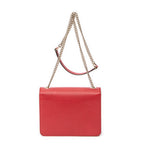 Shoulder bag Small Interlocking GG Chain Crossbody Red Grained Calfskin Leather