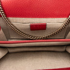 Shoulder bag Small Interlocking GG Chain Crossbody Red Grained Calfskin Leather