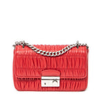 Shoulder bag Small Sound Chain Flap Red Nappa Gaufre Leather