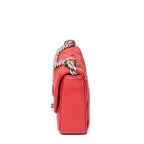 Shoulder bag Small Sound Chain Flap Red Nappa Gaufre Leather