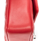 Shoulder bag Small Sound Chain Flap Red Nappa Gaufre Leather