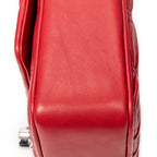 Shoulder bag Small Sound Chain Flap Red Nappa Gaufre Leather