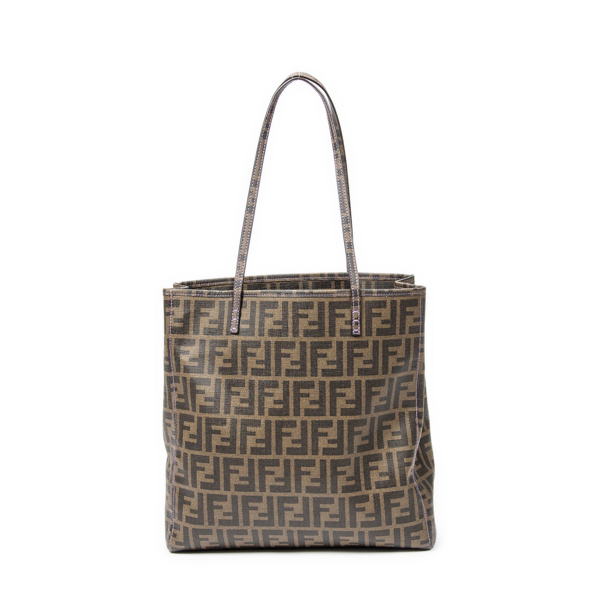 Shoulder bag Vertical Open Tote Brown Zucca Coated Canvas