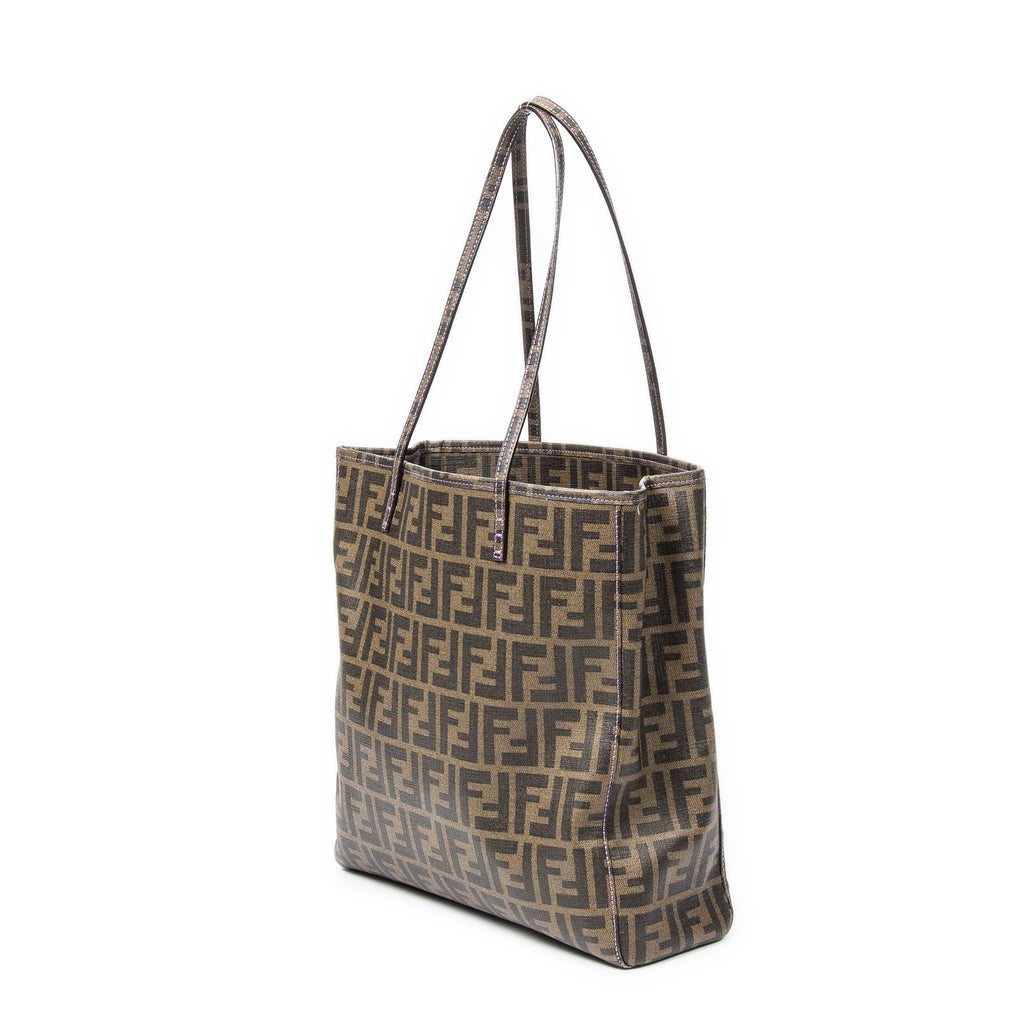 Shoulder bag Vertical Open Tote Brown Zucca Coated Canvas