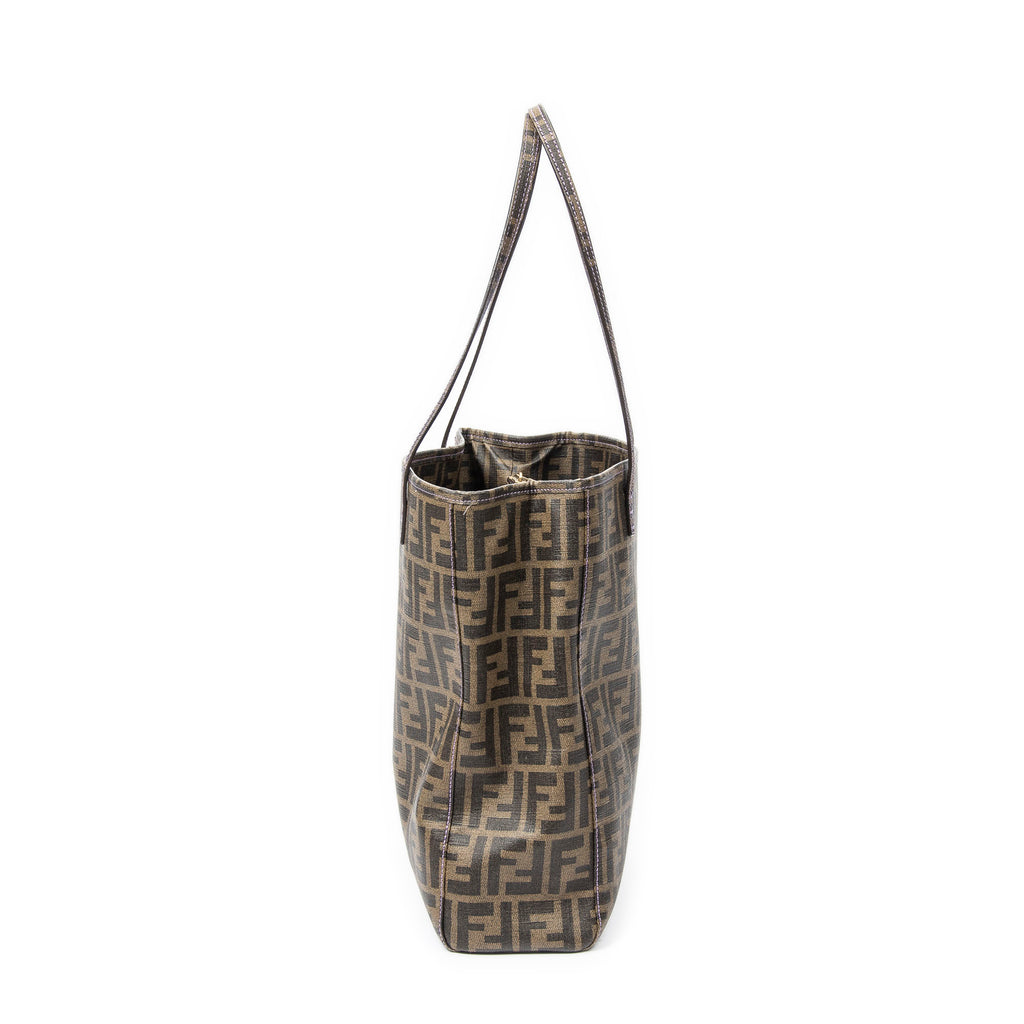 Shoulder bag Vertical Open Tote Brown Zucca Coated Canvas