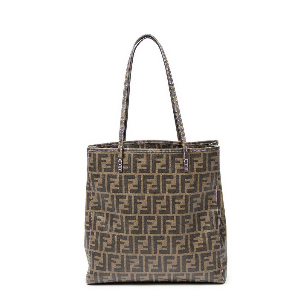 Shoulder bag Vertical Open Tote Brown Zucca Coated Canvas
