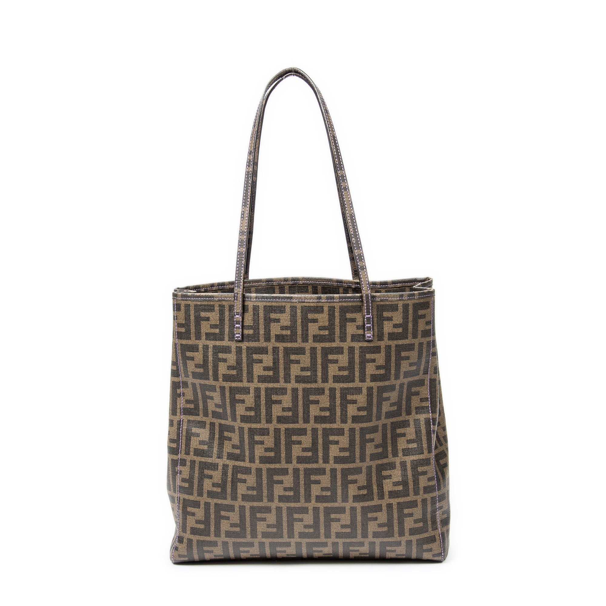 Shoulder bag Vertical Open Tote Brown Zucca Coated Canvas