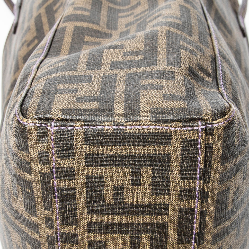 Shoulder bag Vertical Open Tote Brown Zucca Coated Canvas