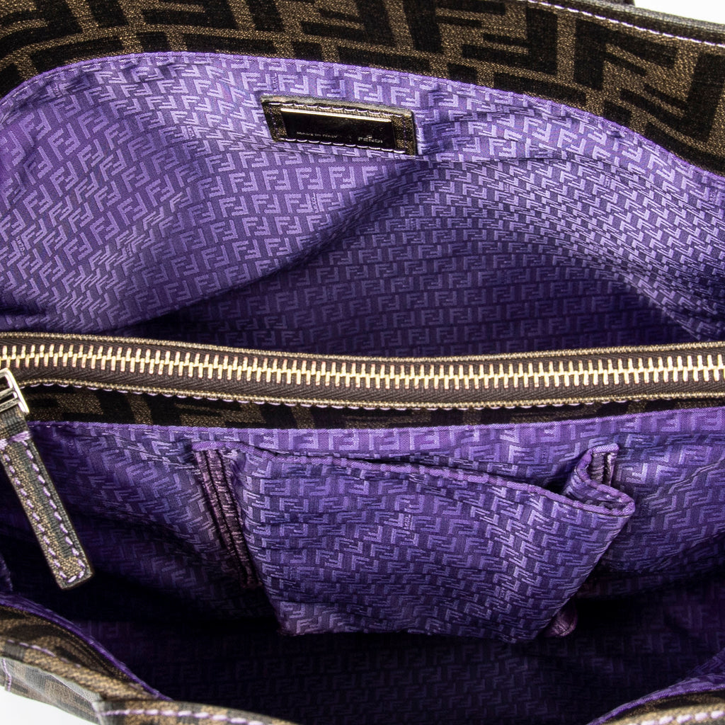 Shoulder bag Vertical Open Tote Brown Zucca Coated Canvas