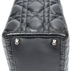 Handbag Large Lady Dior Zip Black Cannage Lambskin Leather