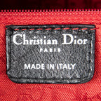 Handbag Large Lady Dior Zip Black Cannage Lambskin Leather