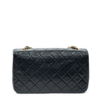 Shoulder bag Mademoiselle Full Flap Black Quilted Lambskin Leather