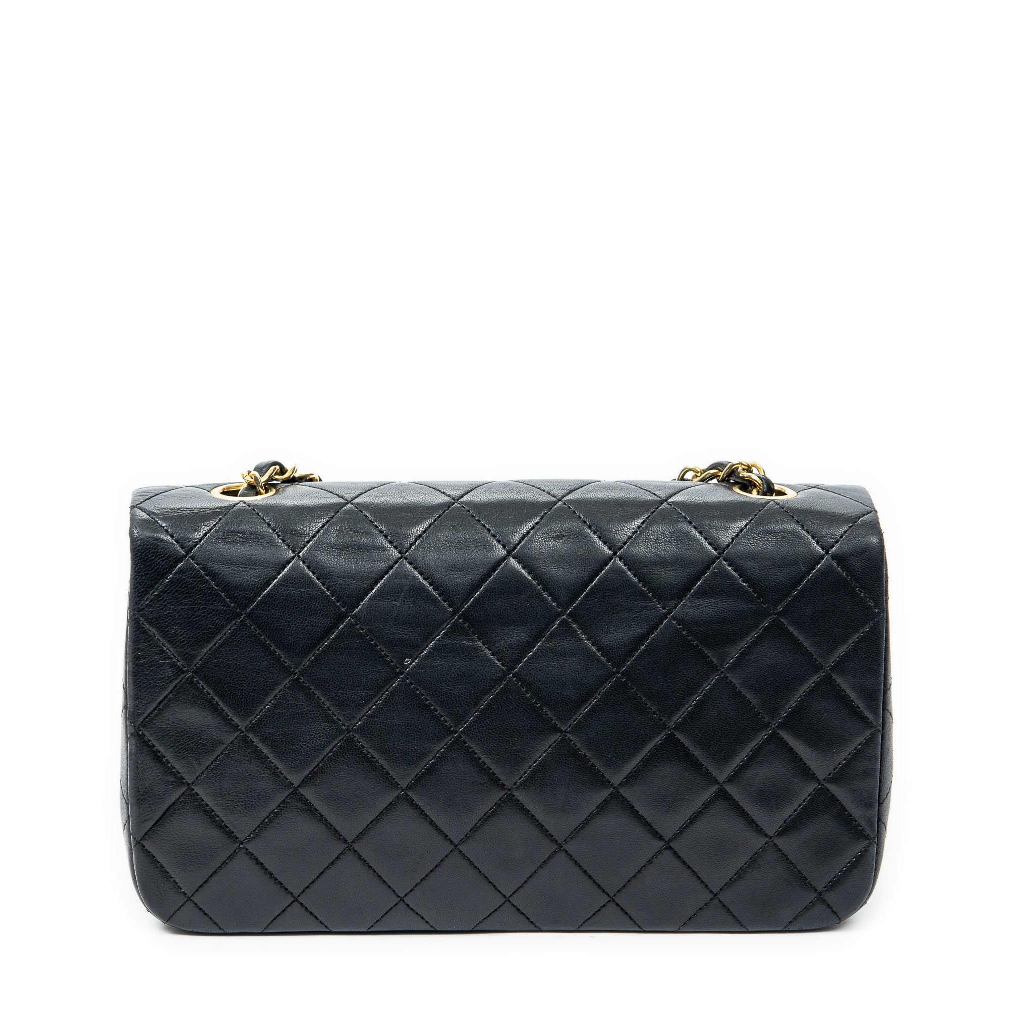 Shoulder bag Mademoiselle Full Flap Black Quilted Lambskin Leather