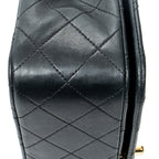 Shoulder bag Mademoiselle Full Flap Black Quilted Lambskin Leather