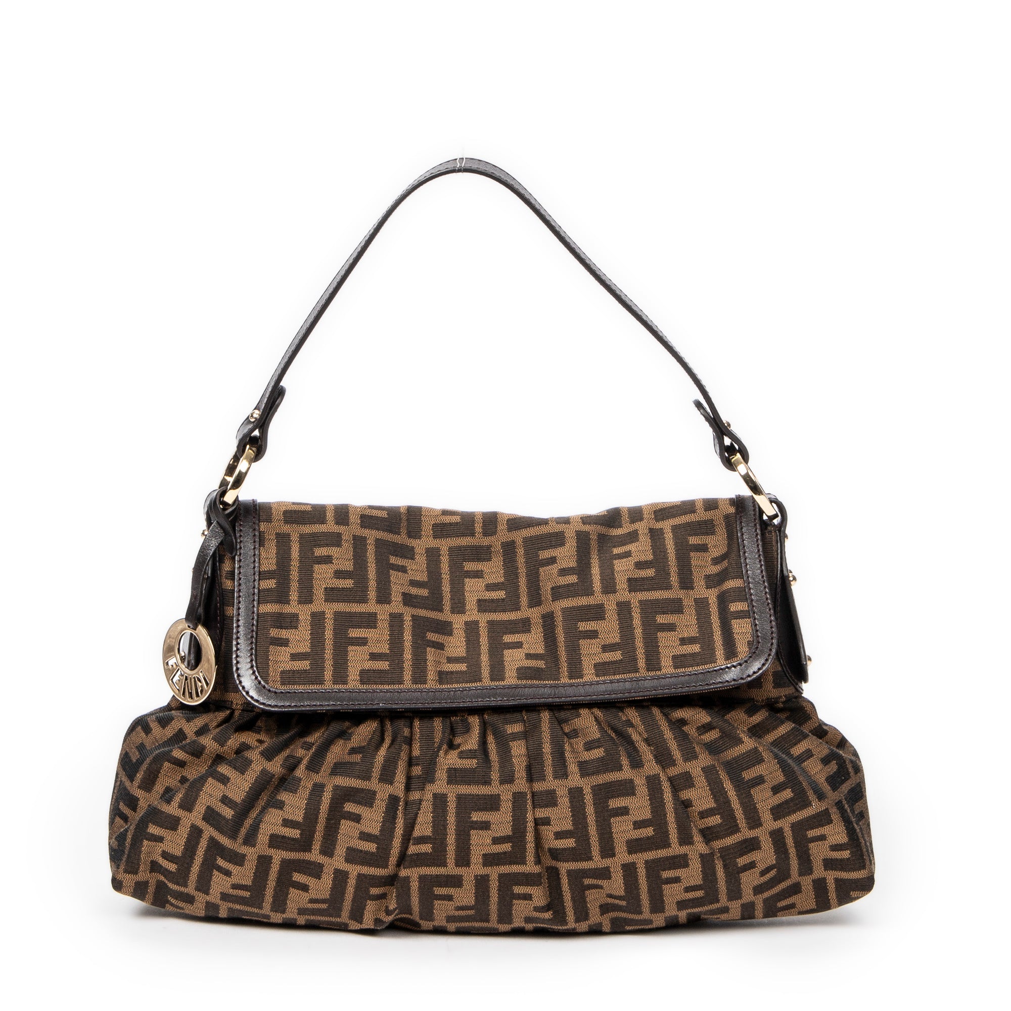 Shoulder bag Chef Flap Hobo Brown Zucca Canvas