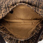 Shoulder bag Chef Flap Hobo Brown Zucca Canvas