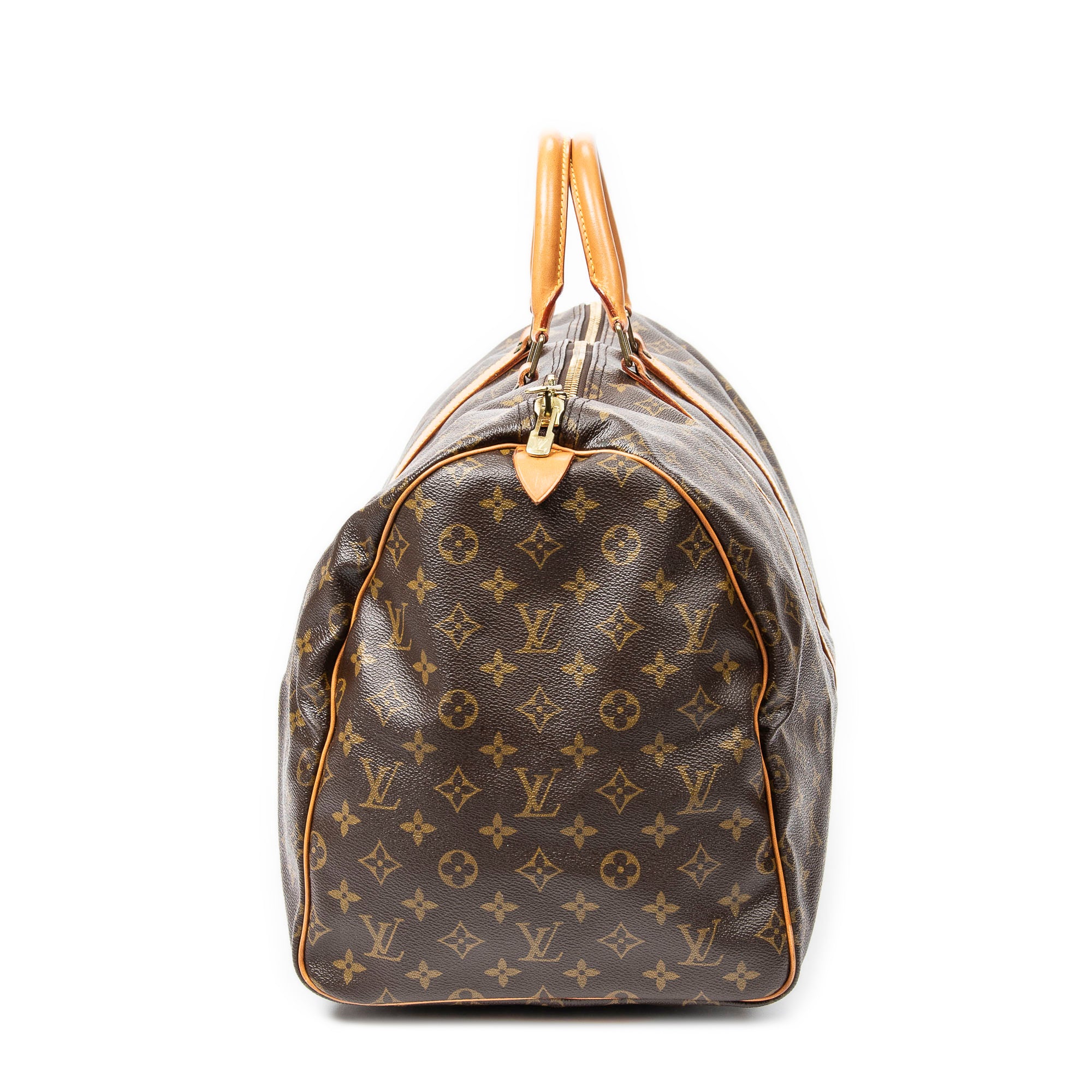 Travel Bag Keepall 55 Brown Monogram Canvas