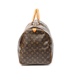 Travel Bag Keepall 55 Brown Monogram Canvas