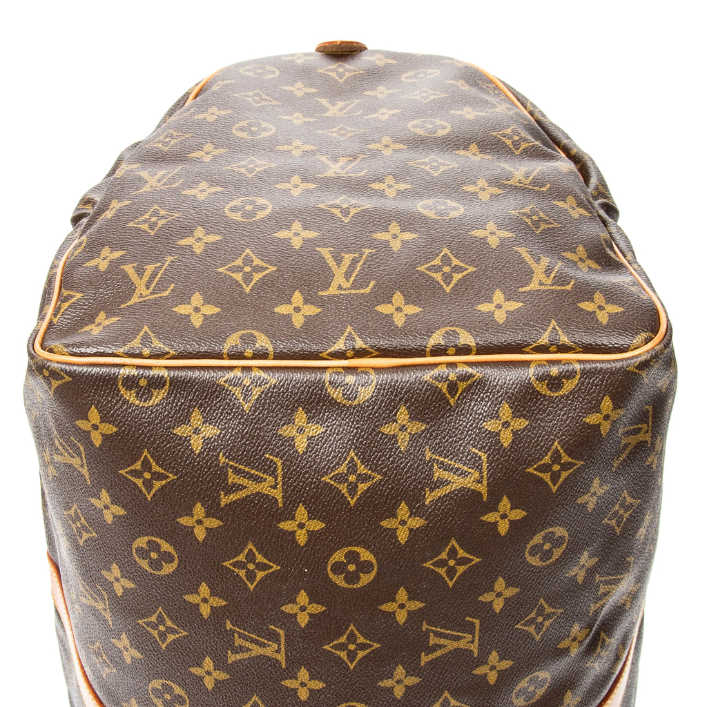 Travel Bag Keepall 55 Brown Monogram Canvas