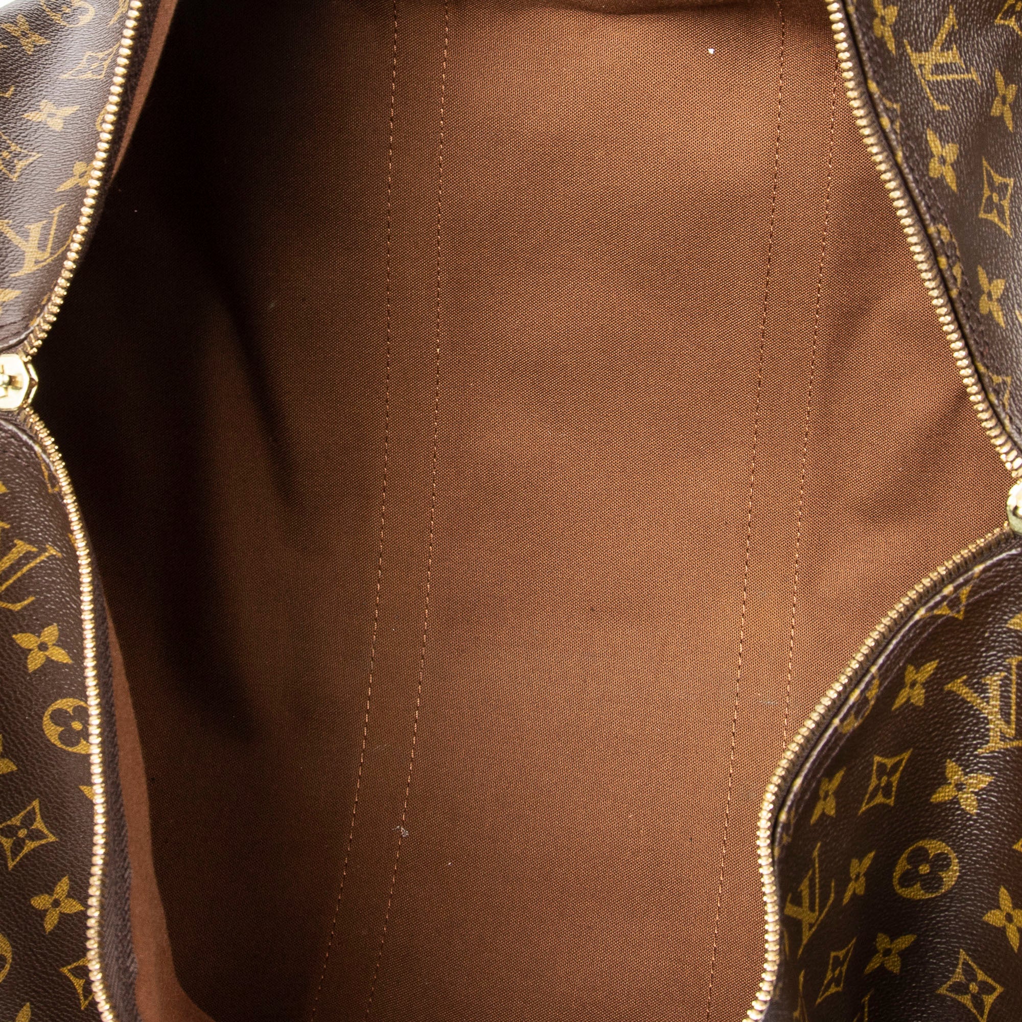 Travel Bag Keepall 55 Brown Monogram Canvas