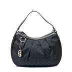 Shoulder bag Medium Sukey Hobo Black Monogrammed Canvas