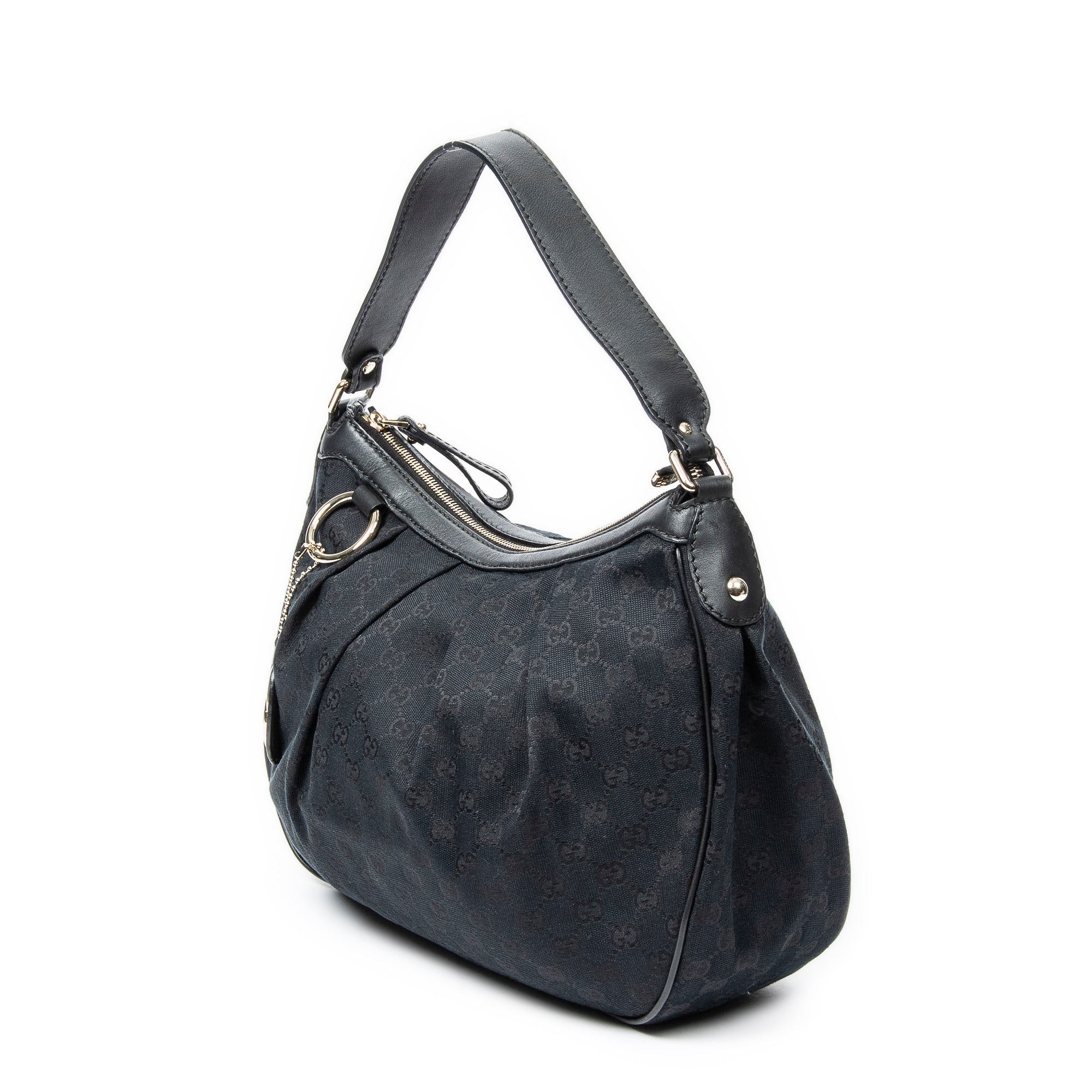 Shoulder bag Medium Sukey Hobo Black Monogrammed Canvas